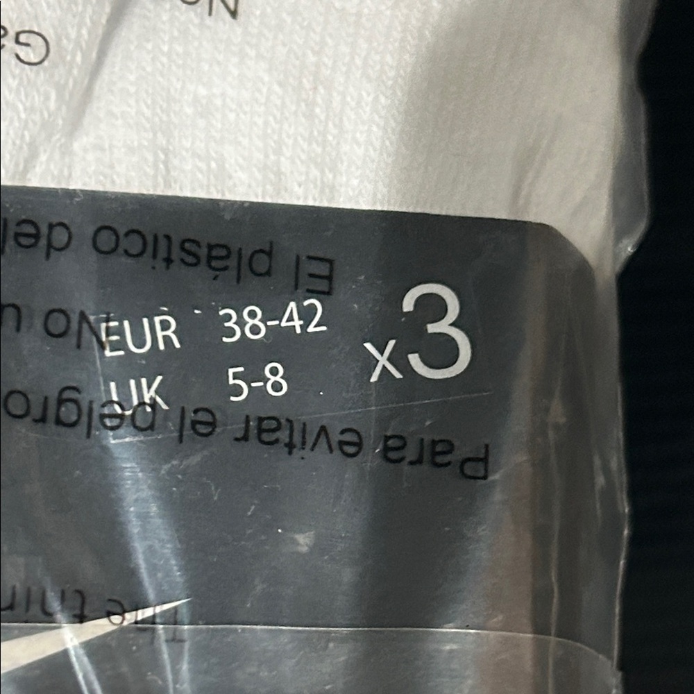 Nike White Athletic Socks - Picture 8 of 9